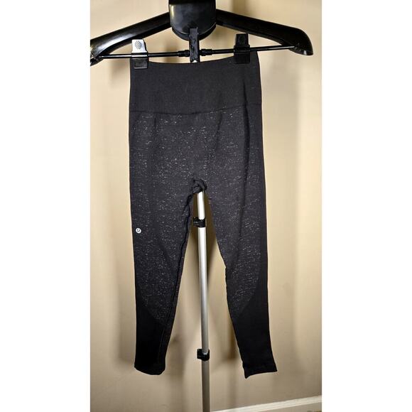 lululemon womens high rise leggings black sz 2/4 - Picture 2 of 7